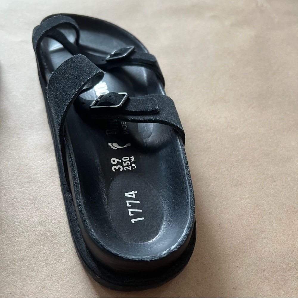 Birkenstock 1774 Mayari Black Suede Sandals - Picture 7 of 13